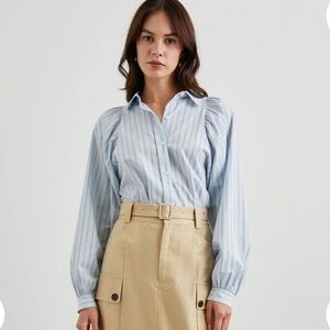 NWT $268 Rails Livy Shirt - Hampton Stripe Size XS